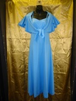 70's dress blue with shawl