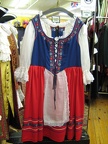 Dirndl red and blue large