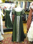 Dress Empire Green & silver