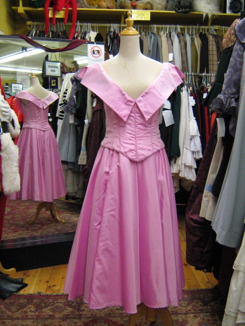 1950's dress Prom bright pink.jpg